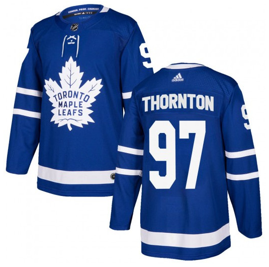 Men's Toronto Maple Leafs #97 Joe Thornton 2021 Blue Stitched NHL Jersey